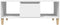 vidaXL - Salontafel - 90x50x36,5 - cm - bewerkt - hout - wit