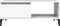 vidaXL - Salontafel - 90x50x36,5 - cm - bewerkt - hout - wit