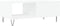 vidaXL - Salontafel - 90x50x36,5 - cm - bewerkt - hout - wit