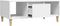 vidaXL - Salontafel - 90x50x36,5 - cm - bewerkt - hout - wit