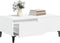 vidaXL - Salontafel - 90x50x36,5 - cm - bewerkt - hout - wit