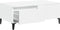 vidaXL - Salontafel - 90x50x36,5 - cm - bewerkt - hout - wit