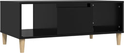 vidaXL - Salontafel - 90x50x36,5 - cm - bewerkt - hout - zwart