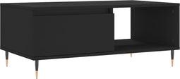 vidaXL - Salontafel - 90x50x36,5 - cm - bewerkt - hout - zwart