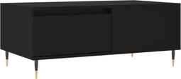 vidaXL - Salontafel - 90x50x36,5 - cm - bewerkt - hout - zwart