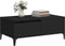 vidaXL - Salontafel - 90x50x36,5 - cm - bewerkt - hout - zwart