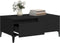 vidaXL - Salontafel - 90x50x36,5 - cm - bewerkt - hout - zwart
