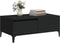 vidaXL - Salontafel - 90x50x36,5 - cm - bewerkt - hout - zwart