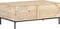 vidaXL - Salontafel - 90x50x37 - cm - massief - mangohout - en - natuurlijk - riet