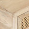 vidaXL - Salontafel - 90x50x37 - cm - massief - mangohout - en - natuurlijk - riet