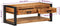 vidaXL - Salontafel - 90x50x38 - cm - massief - acaciahout