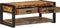 vidaXL - Salontafel - 90x50x38 - cm - massief - gerecycled - hout - meerkleurig