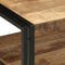 vidaXL - Salontafel - 90x50x38 - cm - massief - ruw - mangohout