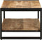 vidaXL - Salontafel - 90x50x38 - cm - massief - ruw - mangohout