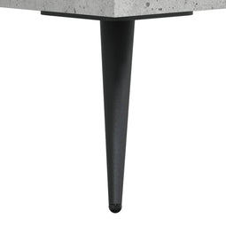 vidaXL - Salontafel - 90x50x40 - cm - bewerkt - hout - betongrijs