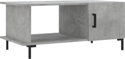 vidaXL - Salontafel - 90x50x40 - cm - bewerkt - hout - betongrijs