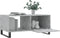 vidaXL - Salontafel - 90x50x40 - cm - bewerkt - hout - betongrijs