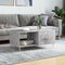 vidaXL - Salontafel - 90x50x40 - cm - bewerkt - hout - betongrijs