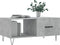 vidaXL - Salontafel - 90x50x40 - cm - bewerkt - hout - betongrijs