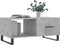 vidaXL - Salontafel - 90x50x40 - cm - bewerkt - hout - betongrijs