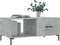 vidaXL - Salontafel - 90x50x40 - cm - bewerkt - hout - betongrijs