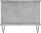 vidaXL - Salontafel - 90x50x40 - cm - bewerkt - hout - betongrijs