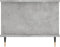 vidaXL - Salontafel - 90x50x40 - cm - bewerkt - hout - betongrijs