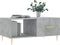 vidaXL - Salontafel - 90x50x40 - cm - bewerkt - hout - betongrijs