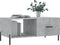 vidaXL - Salontafel - 90x50x40 - cm - bewerkt - hout - betongrijs