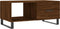 vidaXL - Salontafel - 90x50x40 - cm - bewerkt - hout - bruin - eikenkleur