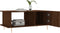 vidaXL - Salontafel - 90x50x40 - cm - bewerkt - hout - bruin - eikenkleur