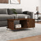 vidaXL - Salontafel - 90x50x40 - cm - bewerkt - hout - bruin - eikenkleur
