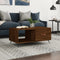 vidaXL - Salontafel - 90x50x40 - cm - bewerkt - hout - bruin - eikenkleur