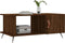 vidaXL - Salontafel - 90x50x40 - cm - bewerkt - hout - bruin - eikenkleur