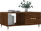 vidaXL - Salontafel - 90x50x40 - cm - bewerkt - hout - bruin - eikenkleur