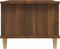 vidaXL - Salontafel - 90x50x40 - cm - bewerkt - hout - bruin - eikenkleur