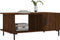vidaXL - Salontafel - 90x50x40 - cm - bewerkt - hout - bruin - eikenkleur