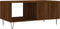 vidaXL - Salontafel - 90x50x40 - cm - bewerkt - hout - bruin - eikenkleur