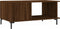 vidaXL - Salontafel - 90x50x40 - cm - bewerkt - hout - bruin - eikenkleur