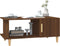 vidaXL - Salontafel - 90x50x40 - cm - bewerkt - hout - bruin - eikenkleur