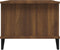 vidaXL - Salontafel - 90x50x40 - cm - bewerkt - hout - bruin - eikenkleur