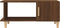 vidaXL - Salontafel - 90x50x40 - cm - bewerkt - hout - bruin - eikenkleur