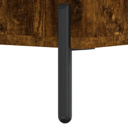 vidaXL - Salontafel - 90x50x40 - cm - bewerkt - hout - gerookt - eikenkleurig