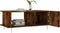 vidaXL - Salontafel - 90x50x40 - cm - bewerkt - hout - gerookt - eikenkleurig