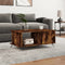 vidaXL - Salontafel - 90x50x40 - cm - bewerkt - hout - gerookt - eikenkleurig
