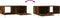 vidaXL - Salontafel - 90x50x40 - cm - bewerkt - hout - gerookt - eikenkleurig