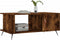 vidaXL - Salontafel - 90x50x40 - cm - bewerkt - hout - gerookt - eikenkleurig