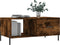 vidaXL - Salontafel - 90x50x40 - cm - bewerkt - hout - gerookt - eikenkleurig