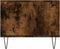 vidaXL - Salontafel - 90x50x40 - cm - bewerkt - hout - gerookt - eikenkleurig