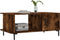 vidaXL - Salontafel - 90x50x40 - cm - bewerkt - hout - gerookt - eikenkleurig